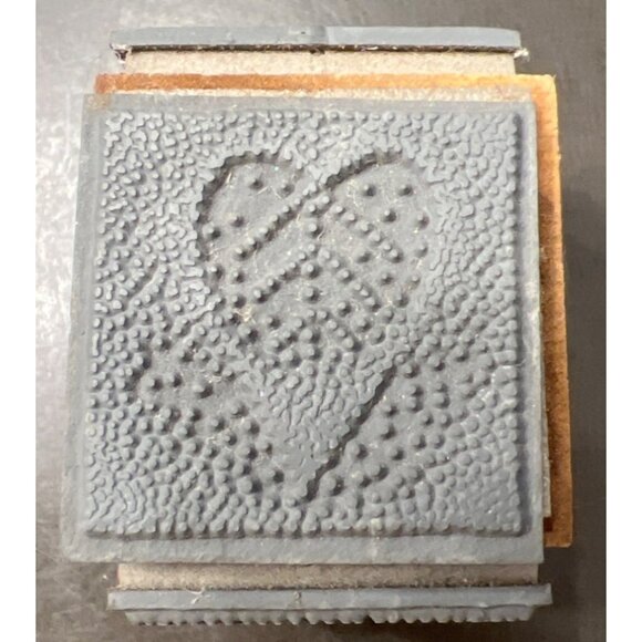 Stampendous! Autumn dots mini quad cube MTC06 2004 Wood Mounted Rubber Stamp - Picture 5 of 5